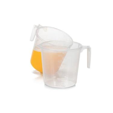 Imagem de Jarra Medidora 600 Ml Plástico Graduada Alça E Bico Dosador - ERCA