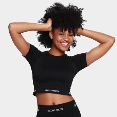 Imagem de Camiseta Cropped Speedo Esportiva Feminina, Preto, GG