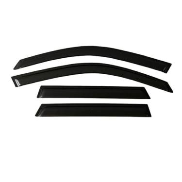 Imagem de GRJQRKHZ Defletor de janela lateral de carro para R&enault Scenic 2 2003-2009 Weathershied viseira de porta vento sol proteção chuva janela lateral defletores de vento