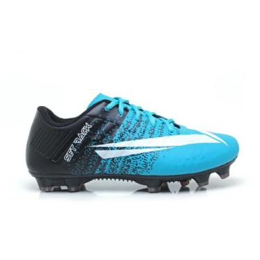 Imagem de Chuteira Campo Costurada Pro 7back - setbback, Azul, 38, Unissex,