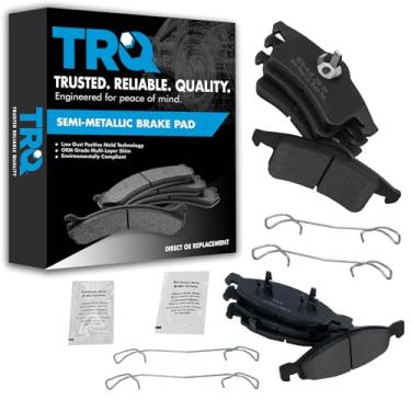 Imagem de Conjunto de pastilhas de freio a disco semimetálico dianteiro e traseiro para Grand Cherokee 99-02