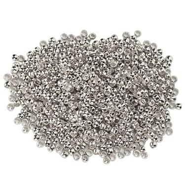 Imagem de Miçangas de crimpagem, contas de posicionamento simples fáceis de usar para fazer pulseiras de joias para amantes de artesanato (prata)
