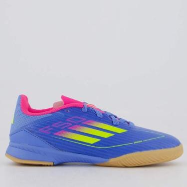Imagem de Chuteira Adidas F50 League Futsal Juvenil Azul, 27