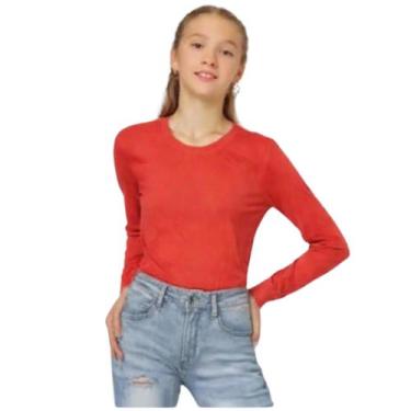 Imagem de Kit 10 Camiseta Básica infantil Menino e Menina Unisex Manga Longa 100