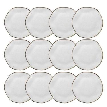 Imagem de Jogo de 12 Pratos Rasos 27,5cm Oxford Ryo Maresia