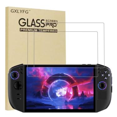 Imagem de GXLYFG Pacote com 2 protetores de tela de vidro temperado compatíveis com Lenovo Legion Go 2, cobertura total de 22,4 cm, antiarranhões, sem bolhas, dureza 9H