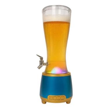 Imagem de Torre De Chopp Com Som Bluetooth e led 2.5 Litros - 2W, Azul
