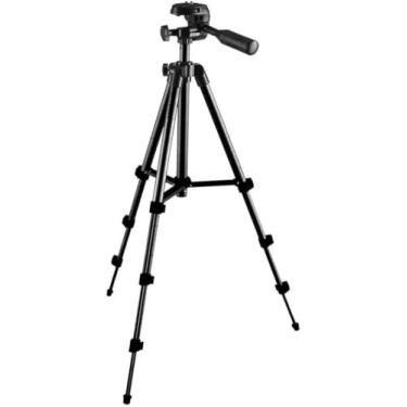Imagem de Tripé Universal Profissional Portátil Câmeras E Celular 1,14m MTG-3011 - cor PRETO