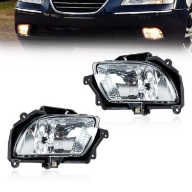 Imagem de JESYMBX Para Hyundai Sonata NF Ser 2 2008 2009 2010 para-choque dianteiro luzes de neblina luzes de condução luzes diurnas rodando lâmpadas de neblina DRL