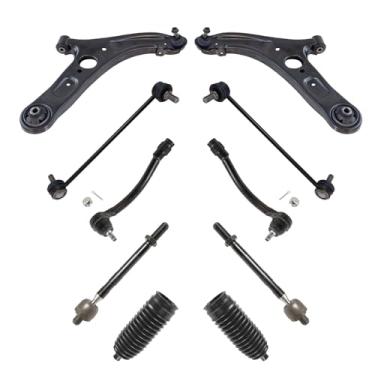 Imagem de TRQ Kit de direção dianteira e suspensão HY4511103 compatível com Hyundai Elantra GT 2016-2017 Veloster 2015-2017