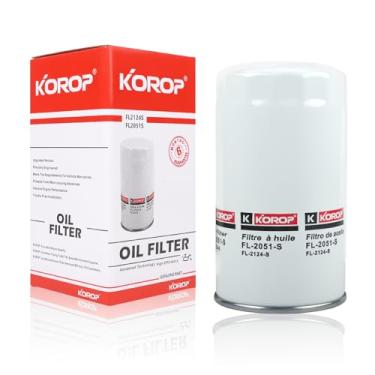 Imagem de KOROP Filtro de óleo FL2051S compatível com Ford F250 F350 F450 F550 F650 F650 F750 6,7L motor diesel substitui FL2124S FL2051S BC3Z-6731-B PF67 B7379 P50251S BC3Z-6731-B PF67 B7379 P50251S 03 PH1