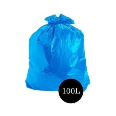 Imagem de Saco De Lixo Comum Azul M4 100lts Pct C/100 Un - Higipack