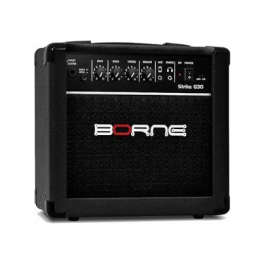 Imagem de Amplificador Cubo Para Guitarra Borne Strike G30 Preto 15W Bivolt Automático