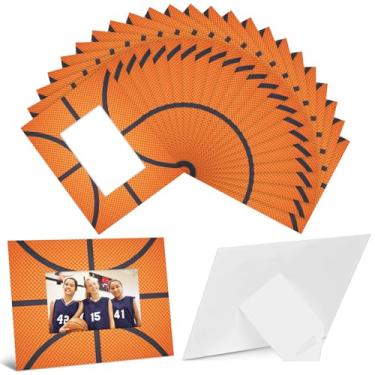 Imagem de Chunful 24 porta-retratos de basquete 20 x 25,4 cm, porta-retratos para idosos, presentes para exibição de mesa, decoração de casa, hotel, escritório, serve para exibição de fotos de 10 x 15 cm
