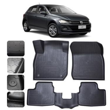 Imagem de Tapete Bandeja Borracha Volkswagen Polo 2017 2018 2019 2020 2021 2022 2023 2024 2025 2026