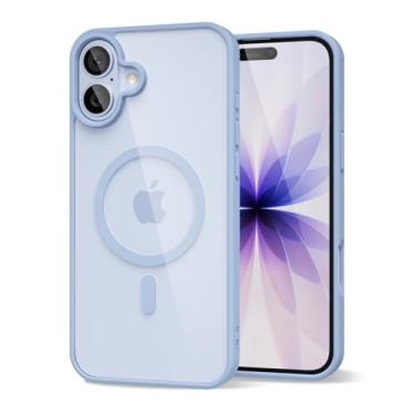 Imagem de oakxco Capa magnética transparente para iPhone 17 compatível com Magsafe, capa protetora de TPU (poliuretano termoplástico) transparente, não amarelada, à prova de choque e capa de telefone de