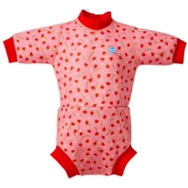 Imagem de Splash About Roupa de mergulho Happy Nappy com fralda de natação, campo de morango, 3 a 8 meses