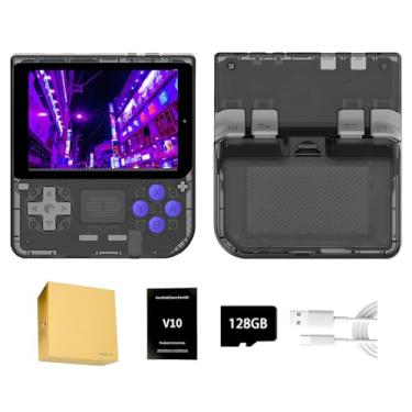 Imagem de V10 Retro Handheld Gaming Console with 10000 Games, 3.5-inch IPS Screen 480*320 RK3326 Open Source System 128G Arcade Gaming Console Children