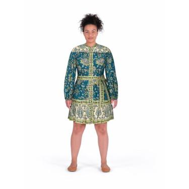 Imagem de City Chic Vestido feminino plus size - Sable Mini, Estampado, 52