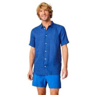 Imagem de Camisa Manga Curta Linho Tinturado Reserva-Masculino