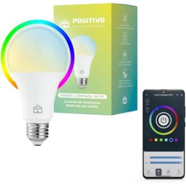 Imagem de Smart Lâmpada Wi-Fi Casa Inteligente, Ilum Branca (Quente e Fria) e RGB (Até 16 Milhões de Cores), 9W, 806 Lúmens, LED, Bivolt, Compatível com Alexa e Google Assistente loja Leo Top Store