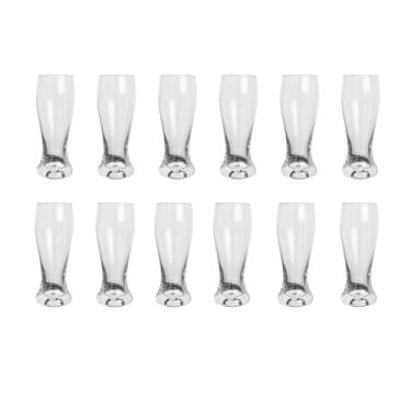 Imagem de Kit 12 Copos de Chopp Cerveja Drinks Clássico em Vidro Transparente 315 ml para Festas Bares e Restaurantes