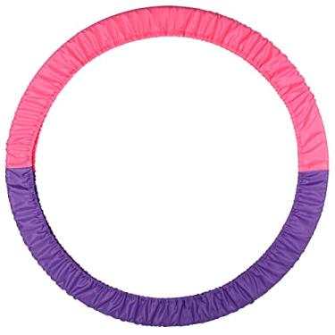 Imagem de DRUNA Capa protetora de argola de ginástica rítmica índigo, tamanho universal 60-90 cm | Ideal para competições e treinamento (violeta-rosa)