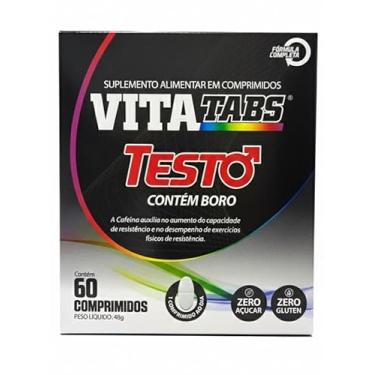 Imagem de Vitatabs Testo 60 Comprimidos Suplemento Com Vitamina D Zinco Boro E Cafeína Uso Diário