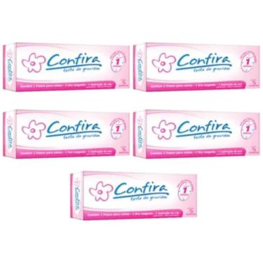 Imagem de Teste De Gravidez Kit com 5 Confira em tira