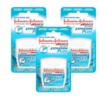 Imagem de Kit Com 3 Fita Dental Johnson'S Expansion Plus 50m | Pack Econômico