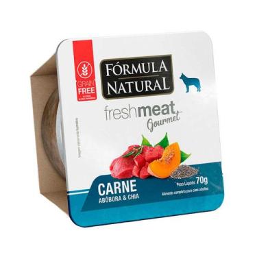 Imagem de Ração Úmida Fórmula Natural Fresh Meat Gourmet Patê Cães Carne - 70g -