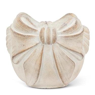 Imagem de Abbott Collection Vaso com bordas de laço, grande, 19 cm, cinza, cimento