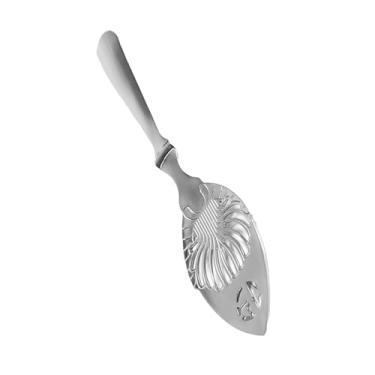 Imagem de Generic Conjunto Exclusivo de Colher de Absinto para Coquetel, Filtro de Vidro para Bar de Coquetel Em Aço Inoxidável 304 Com Design Antigo para Entusiastas de Bar (Colher de absinto de folhas)