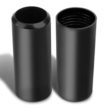 Imagem de YIBEICO Pacote com 2 capas de bateria de substituição para microfone sem fio Shure BLX24/PG58, SM58, Beta58A, fácil instalação para transmissor de microfone sem fio, material ABS durável