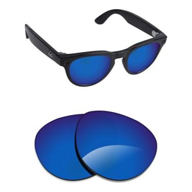 Imagem de Alphax Lentes de reposição polarizadas para óculos de sol Ray-Ban Meta Headliner RW4009F 51 mm - Opções, Azul pacífico espelhado