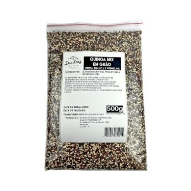 Imagem de Quinoa Mix Preta Branca e Vermelha 500g – Armazém Seu Luiz
