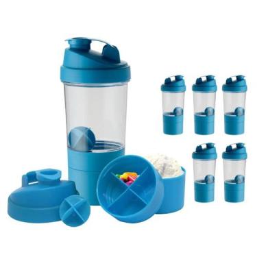 Imagem de Coqueteleira com Compartimento Suplementos Fit 500ml 6pcs - NEOPLAS, A