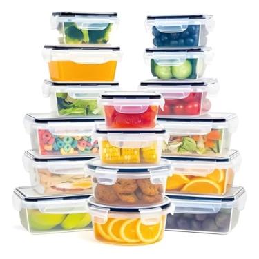 Imagem de Conjunto 16 Potes Herméticos Croix com Tampa e Trava | Conservação Total dos Alimentos