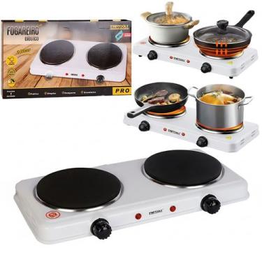 Imagem de Fogão Elétrico Startools Indução 2000W Fogareiro 5 Níveis 2 Bocas com 