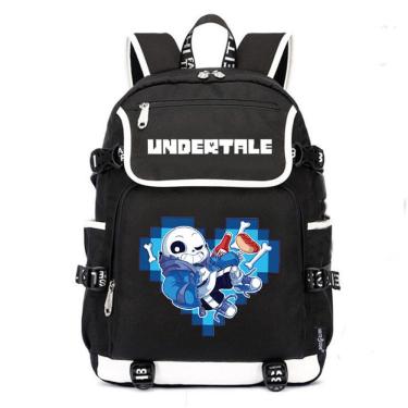 Imagem de Mochila Undertales Anime School Bag para estudante 37x16x45cm