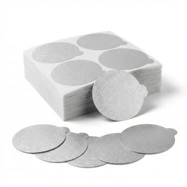 Imagem de 100 peças de selos reutilizáveis para cápsulas de café expresso – tampas de alumínio de 37 mm para máquinas Nespresso VertuoLine, compatíveis com cápsulas Vertuo