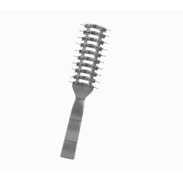 Imagem de Escova de cabelo volumizadora de nove fileiras com design de ventilação sem estática para enrolar, secar, desembaraçar e usar em viagens diárias