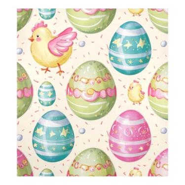 Imagem de Decoração de capa de máquina de lavar louça, ímã de creme de ovos de páscoa para decoração de eletrodomésticos de cozinha 58 cm L x 66 cm A