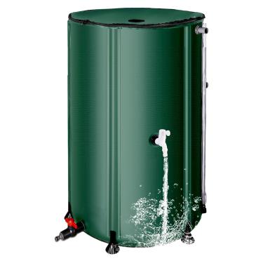 Imagem de THUNDERBAY Barril De Chuva Dobrável De 100 Galões, Barris De Chuva Portáteis Para Coletar Água Da Chuva Da Calha, Sistema De Coleta De Água Da Chuva, Recipiente Coletor De Tanque De Armazenamento De