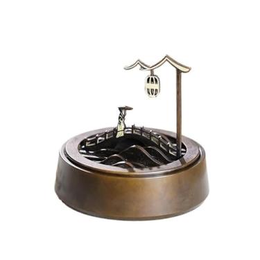 Imagem de porta-vara de incenso Queimador de incenso cobre para em bastão, espiral, cones sálvia e olíbano