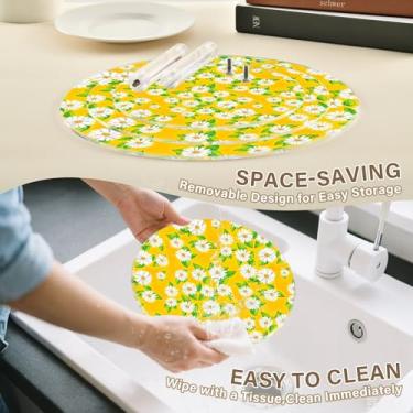 Imagem de Margaridas brancas amarelas suporte de cupcake de 3 camadas para festa, copo de acrílico, torre de bolo, chá de bebê, suporte de donut, suporte para sobremesa, biscoito