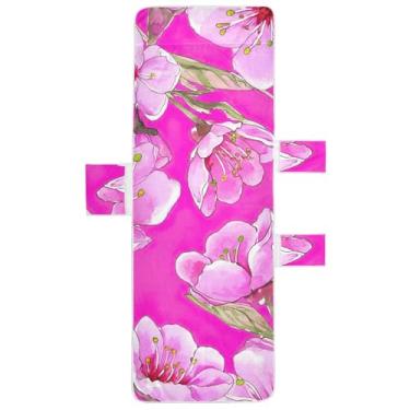 Imagem de Capa de cadeira de espreguiçadeira rosa vibrante rosa toalha de praia piscina poltrona bonita espreguiçadeira de praia 203 x 76 cm
