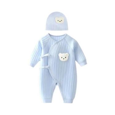 Imagem de Macacão De Algodão Para Bebê Recém-Nascido Menino Menina Com Estampa D