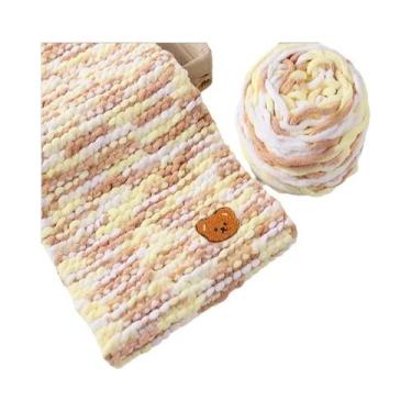 Imagem de Novelo De Lã De 6 Fios Para Cachecol De Ursinho De Pelúcia, Joias Arte