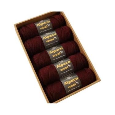 Imagem de Fio De Lã De Alpaca Multicolorido 500g 245 Kit De Tricô Grosso Para Ho